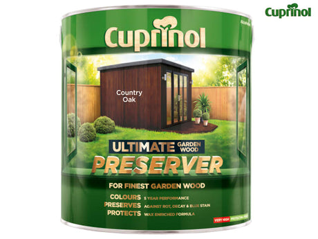 Cuprinol Ultimate Garden Wood Preserver Country Oak 4 litre