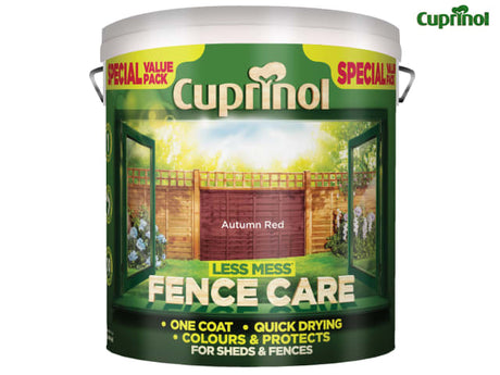 Cuprinol Less Mess Fence Care Autumn Red 6 litre