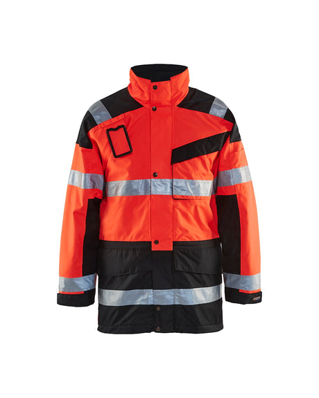 Blaklader Parka Hi-Vis 4426 #colour_red-hi-vis-black