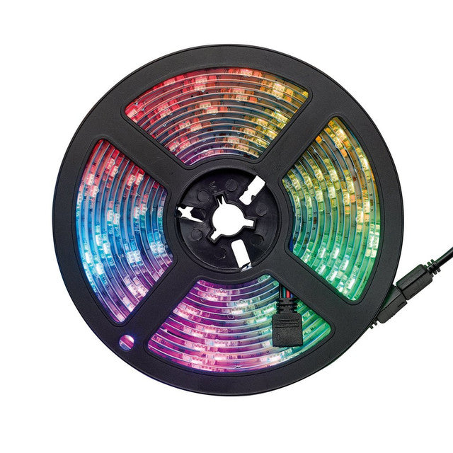Draper Tools Rgb Colour Led Light Strip With Remote Control, 5M