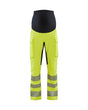 Blaklader Women's Hi-Vis 4-Way Stretch Maternity Trousers 7100 #colour_hi-vis-yellow-black