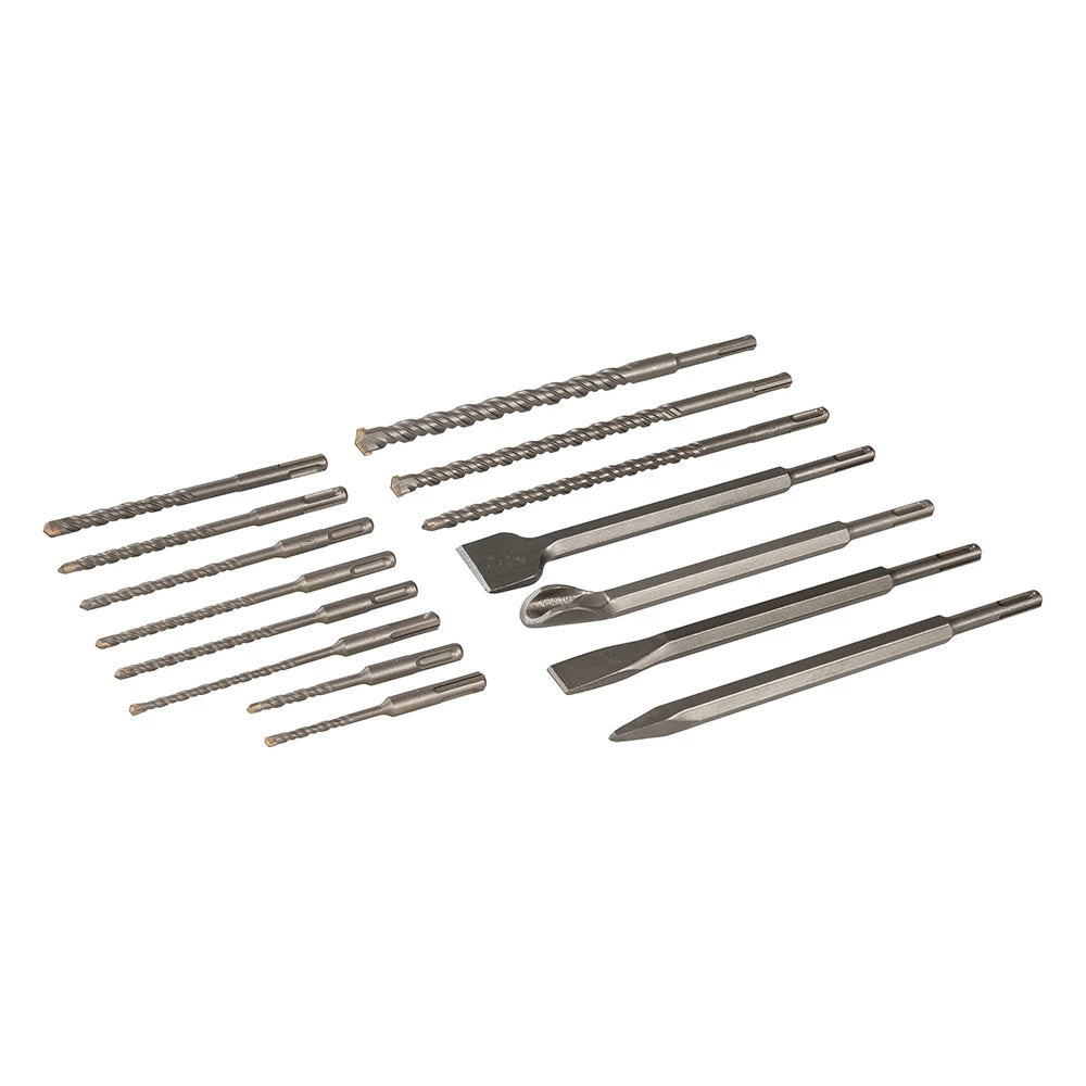 Silverline SDS Plus Masonry Drill & Steel Set 15Pce