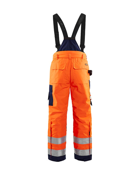 Blaklader Hi-Vis Winter Trousers 1885 - Hi-Vis Orange/Navy Blue