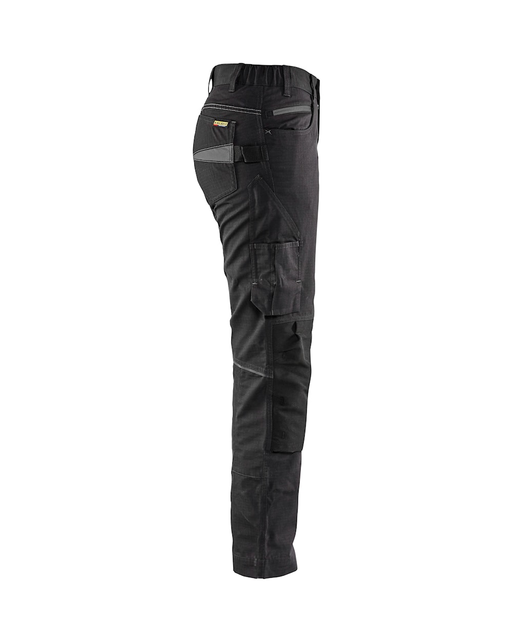 Blaklader Women's Service Trousers with Stretch 7195 #colour_black-dark-grey