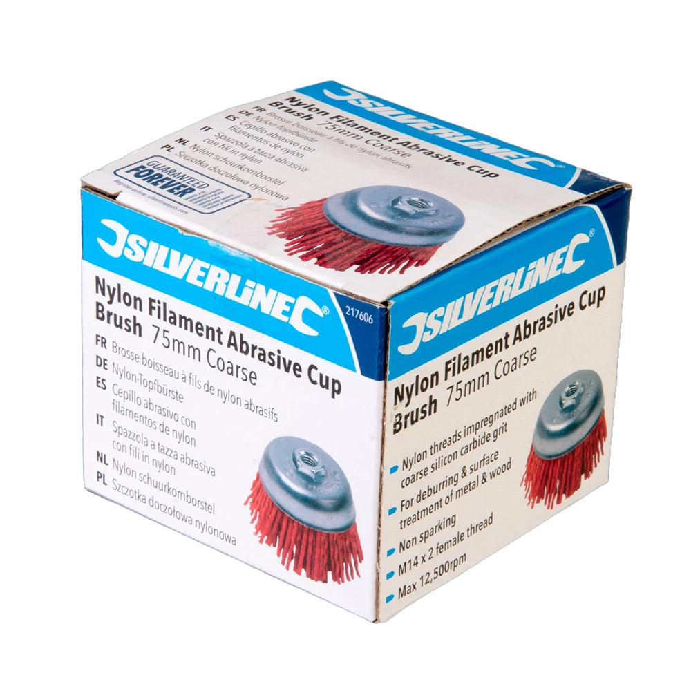 Silverline Filament Abrasive Cup Brush - 75mm Coarse