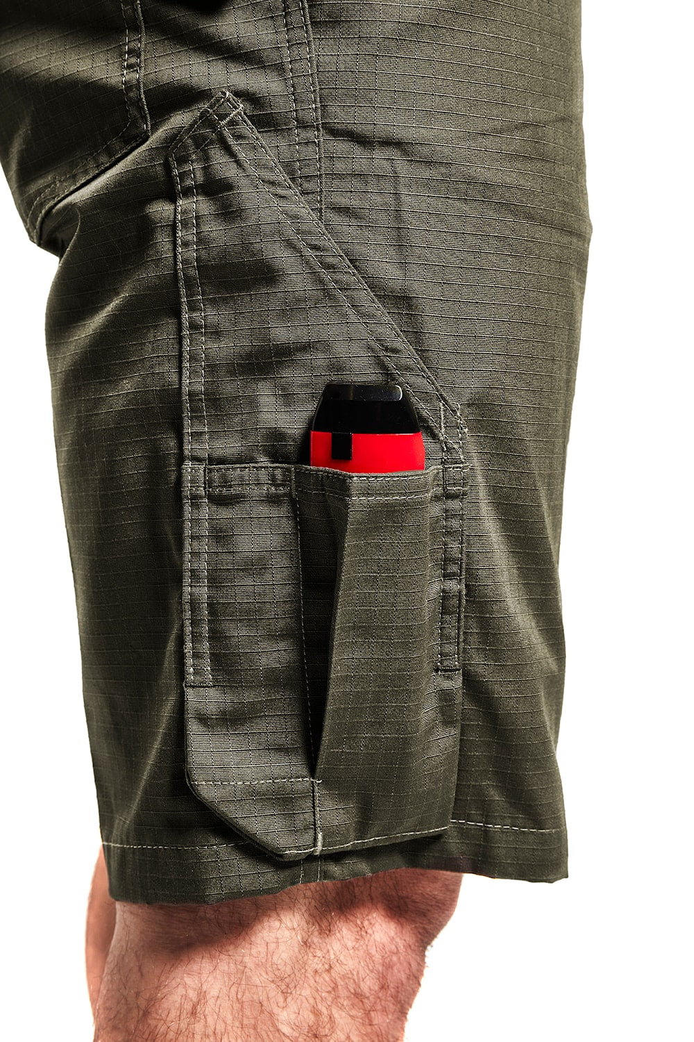 Blaklader Service Shorts 1499 #colour_dark-olive-green-black