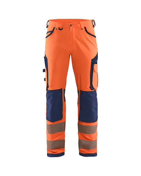 Blaklader Hi-Vis Trousers, 4-Way Stretch without Nail Pockets 1197