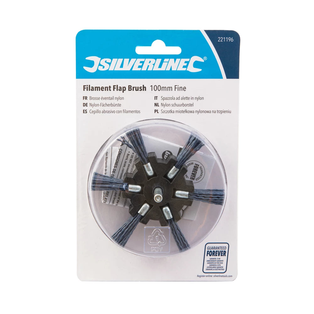 Silverline Filament Flap Brush - 100mm Fine