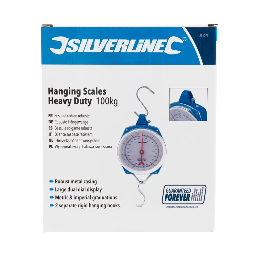 Silverline Hanging Scales Heavy Duty 100kg