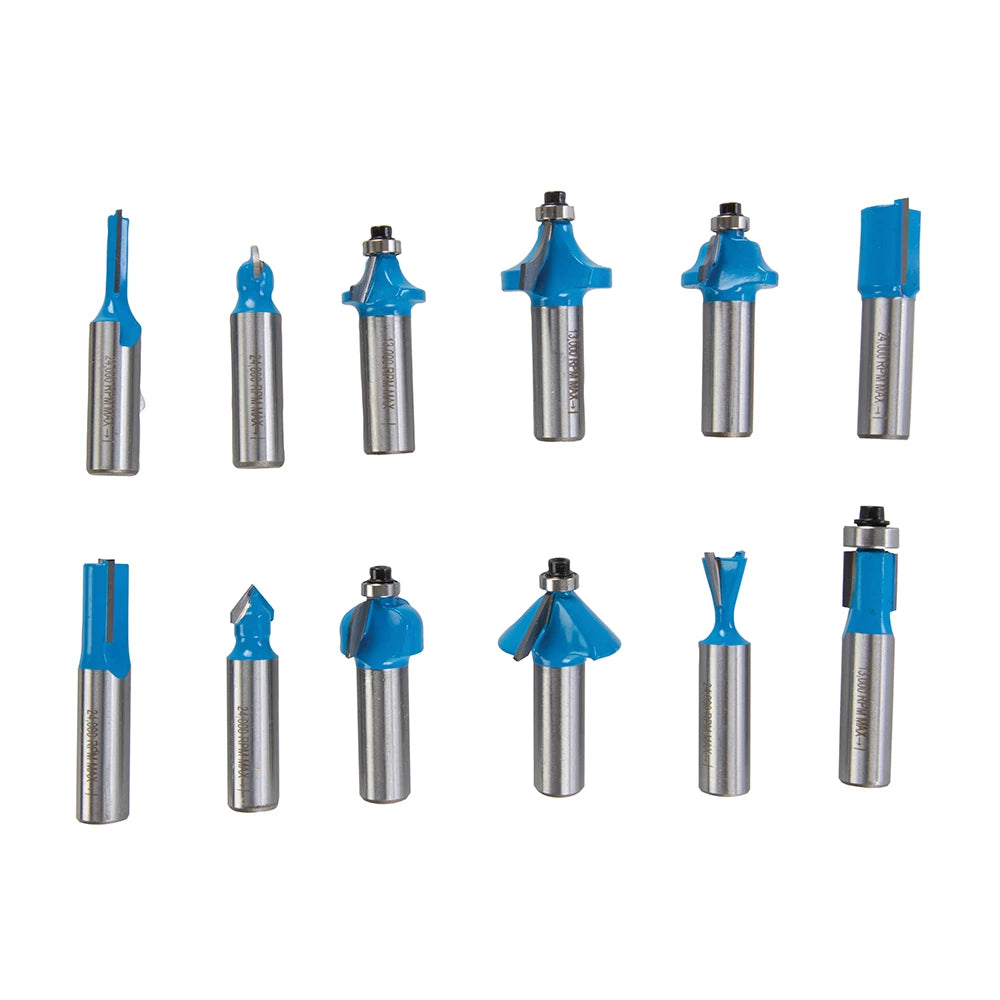 Silverline 12mm TCT Router Bit Set 12Pce