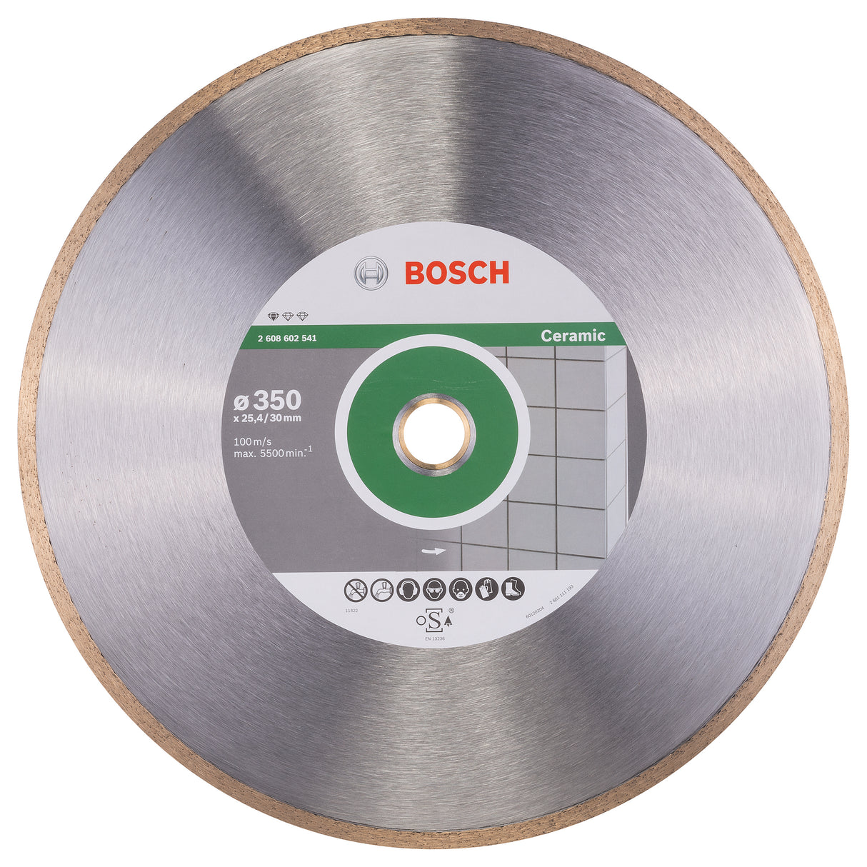 Bosch Professional Ceramic Diamond Cutting Disc - 350 x 30+25, 40 x 2 x 7 mm - Standard