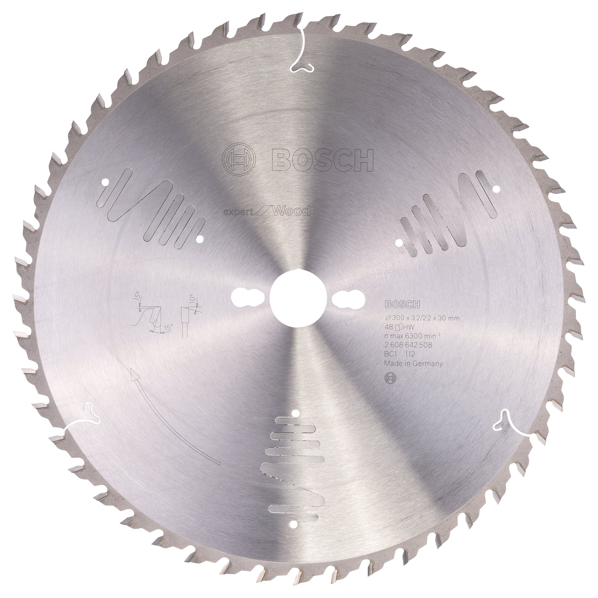 Bosch Professional Expert Circular Saw Blade for Wood - 300 x 30 x 3.2 mm, 48 Teeth