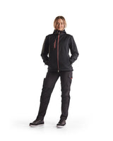 Blaklader Women's Service Trousers with Stretch 7195 #colour_black-red