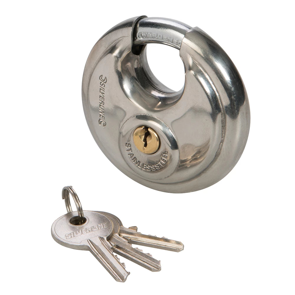 Silverline Stainless Steel Disc Padlock