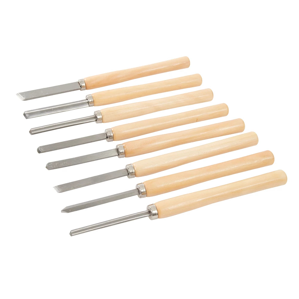 Silverline Wood Turning Chisel Set 8Pce