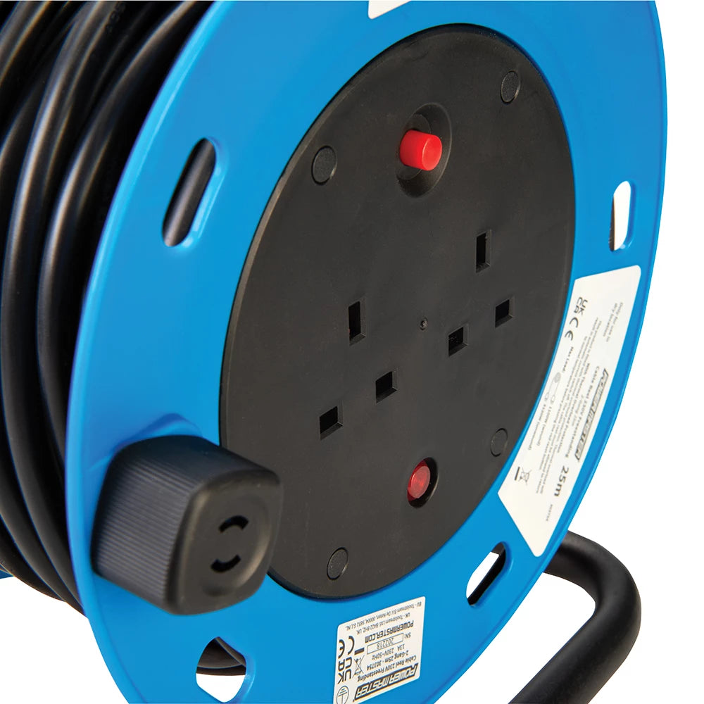 Powermaster Cable Reel Freestanding 13A 230V