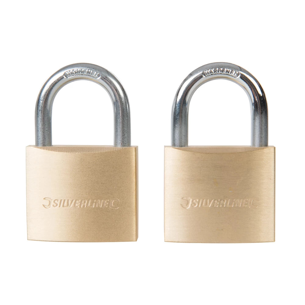 Silverline Keyed Alike Padlocks 2Pk