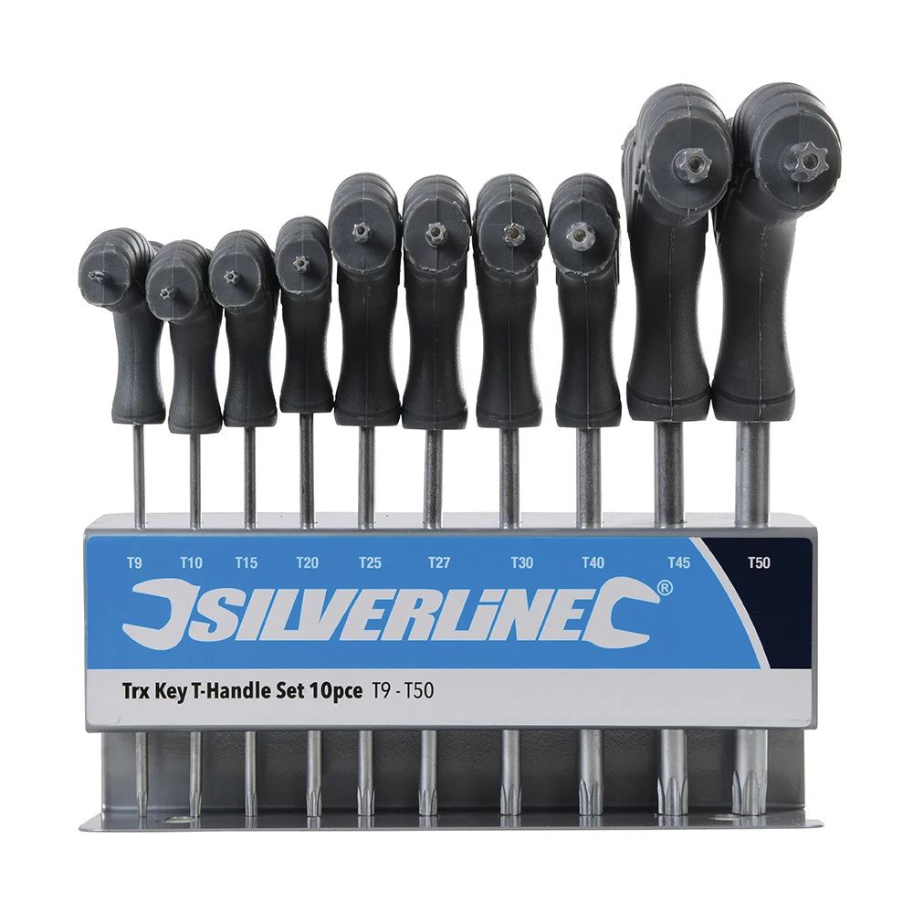 Silverline Trx Key T-Handle Set 10Pce