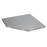 Draper Tools Bunker Modular Stainless Steel Worktop For Corner Cabinet, 865mm