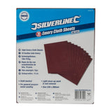 Silverline Emery Cloth Sheets 10Pk - 60 Grit