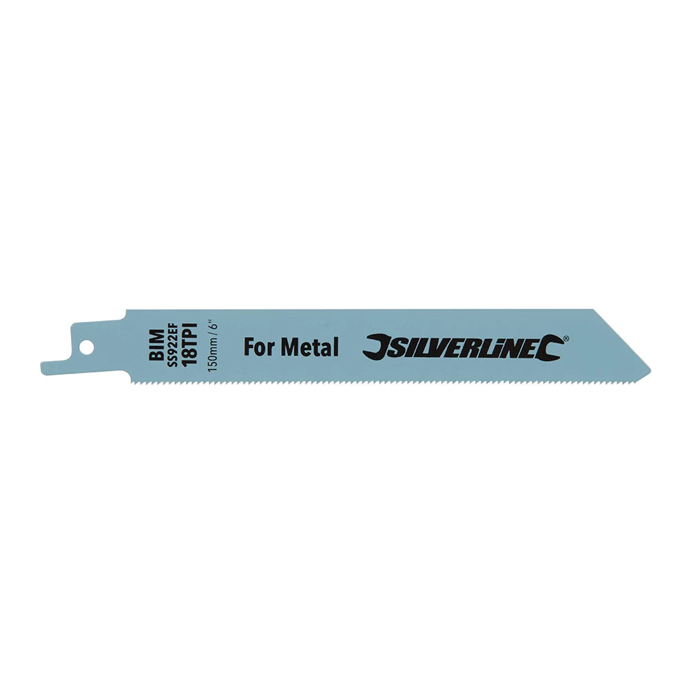 Silverline Reciprocating Saw Blades For Metal 5Pk