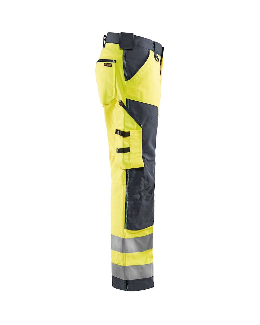 Blaklader Hi-Vis Trousers without Nail Pockets 1566 - Hi-Vis Yellow/Mid Grey