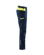 Blaklader Industry Trousers Stretch 1444 - Black/Hi-vis yellow #colour_black-hi-vis-yellow