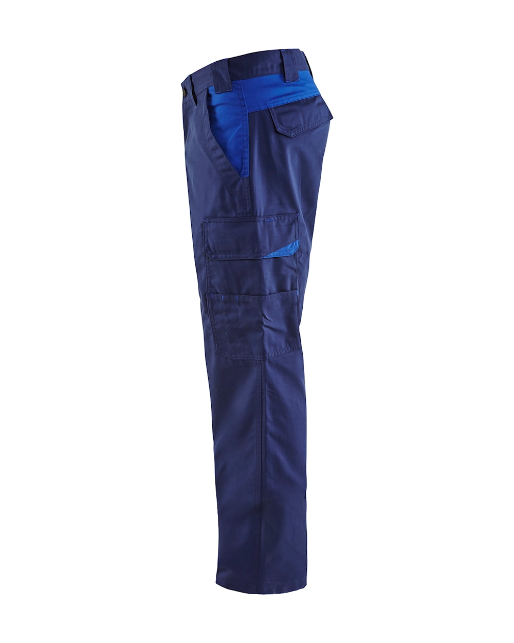 Blaklader Industry Trousers Stretch 1444 - Navy blue/Cornflower blue #colour_navy-blue-cornflower-blue