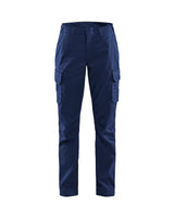 Blaklader Women's Industry Trousers Stretch 7144 #colour_navy-blue-cornflower-blue