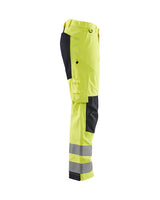 Blaklader Trousers Multinorm Inherent with Stretch 1788 #colour_hi-vis-yellow-navy-blue