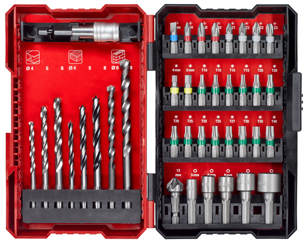 Einhell 39pc Assorted Drill and Screwdriver Bit Set