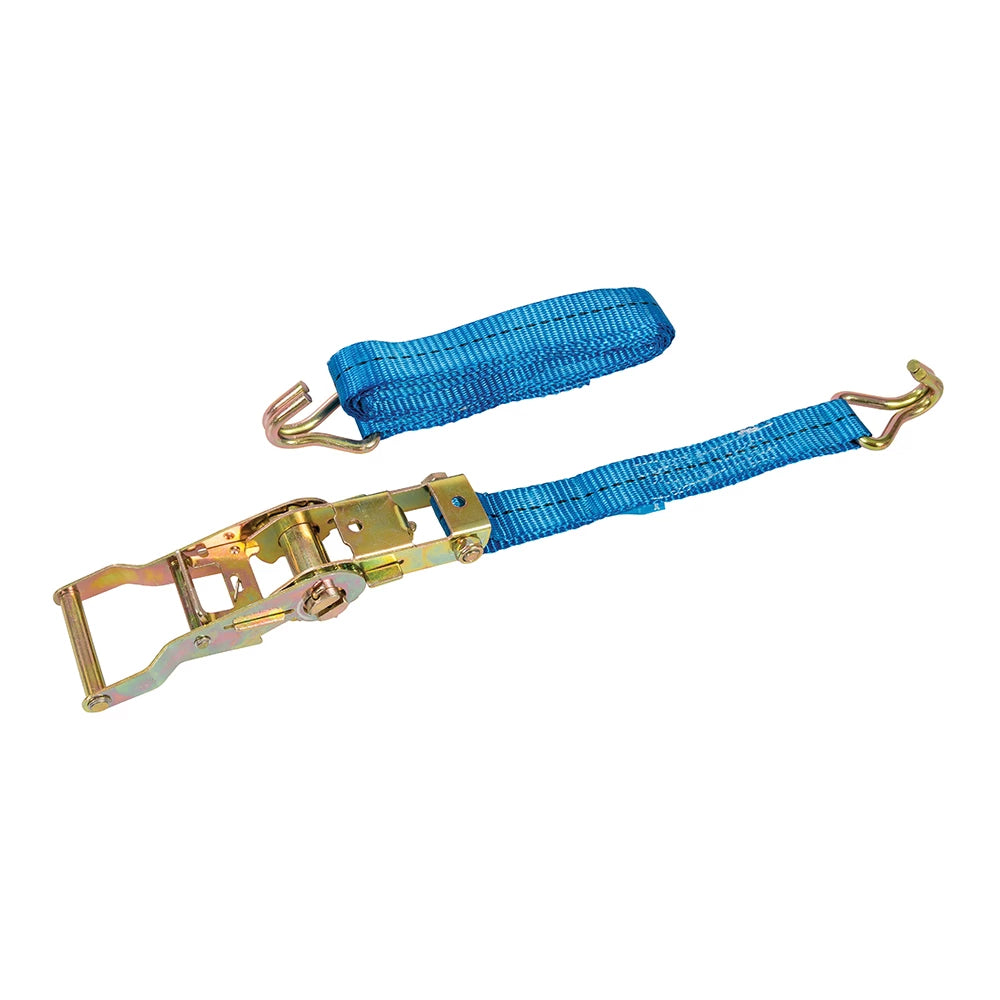 Silverline Ratchet Tie Down Strap J-Hook - 3m x 27mm