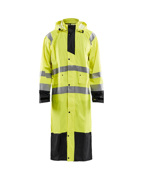 Blaklader Rain Coat Hi-Vis Level 1 4325 #colour_hi-vis-yellow-black