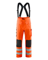 Blaklader Rain Trousers Hi-Vis Level 3 1306 #colour_orange