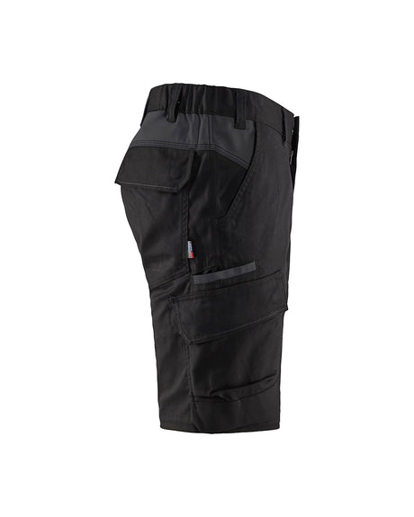 Blaklader Industry Shorts Stretch 1446 #colour_black-dark-grey