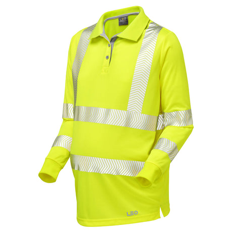 Leo Workwear YARNACOTT Leo EcoViz Performance+ Maternity Sleeved Polo Shirt