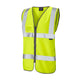 Leo Workwear RUMSAM Leo EcoViz Zipped Waistcoat with ID Pocket