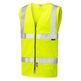 Leo Workwear MEETH Leo EcoViz LFS Zip Waistcoat (EN 14116)