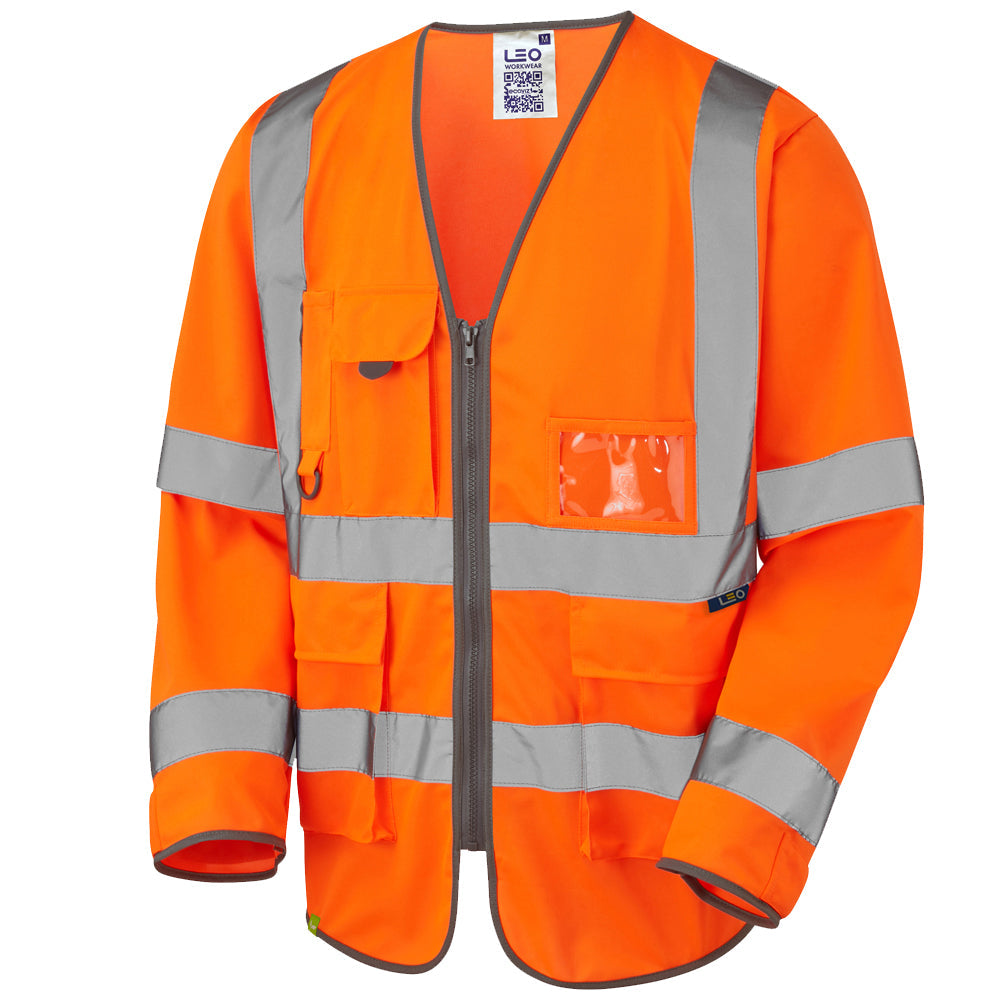 Leo Workwear WRAFTON Leo EcoViz Superior Sleeved Waistcoat