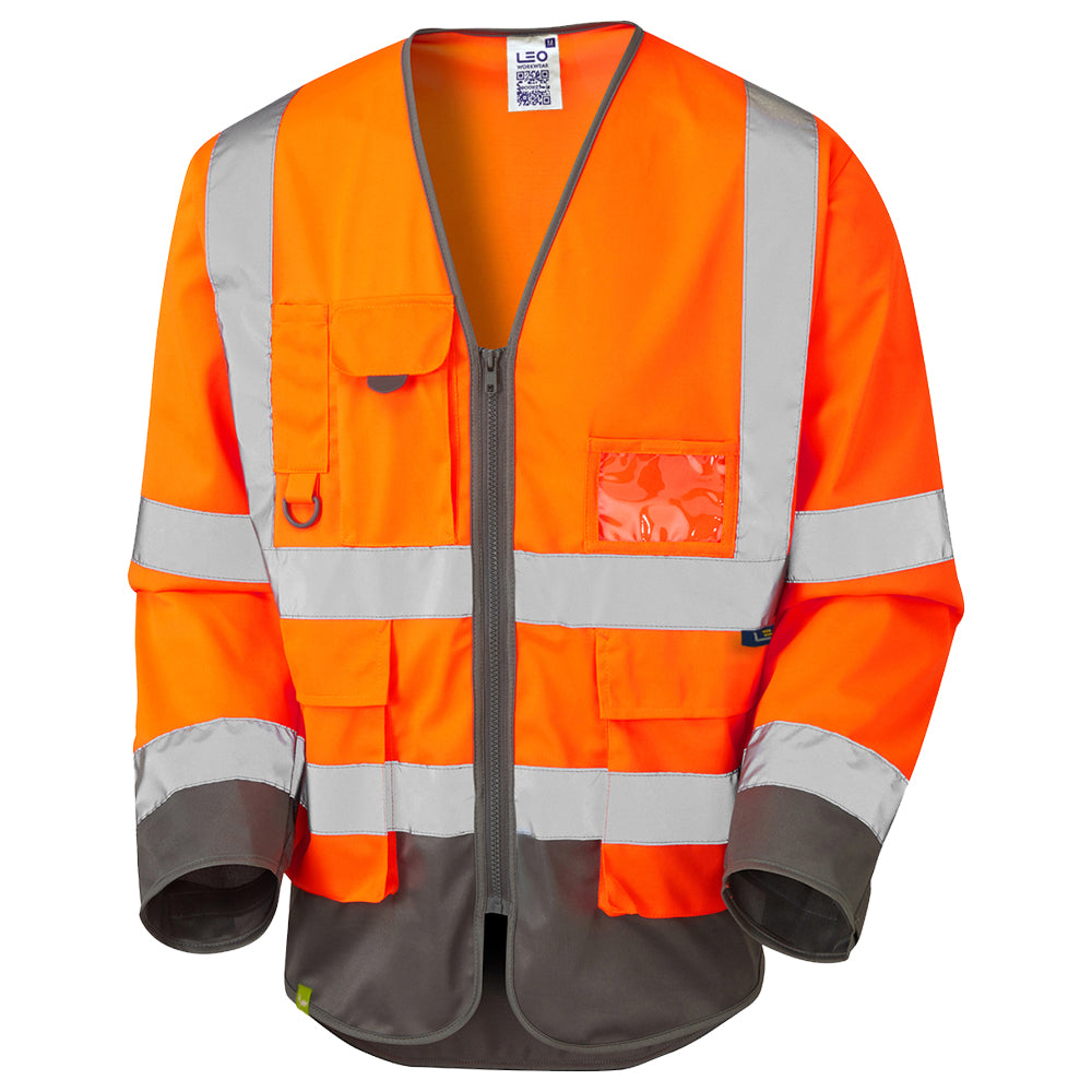 Leo Workwear WRAFTON Leo EcoViz Superior Sleeved Waistcoat