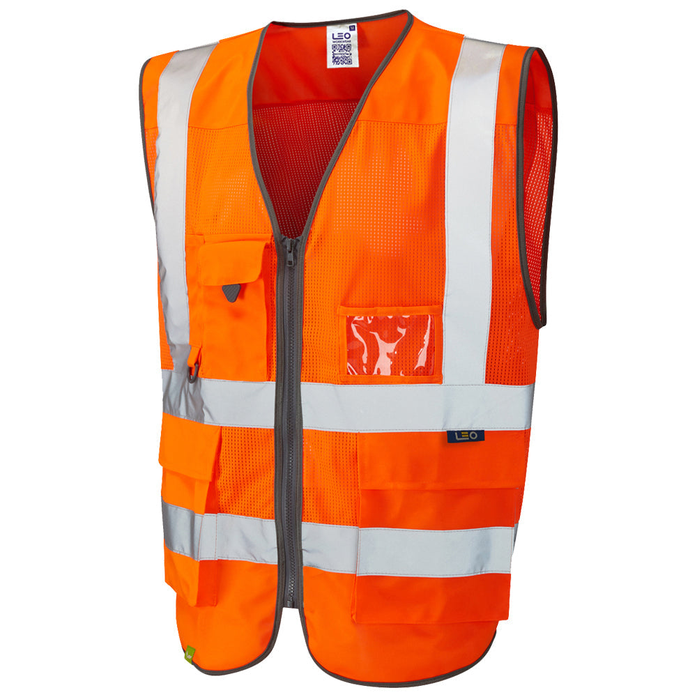 Leo Workwear COBBATON Leo EcoViz Mesh Superior Waistcoat