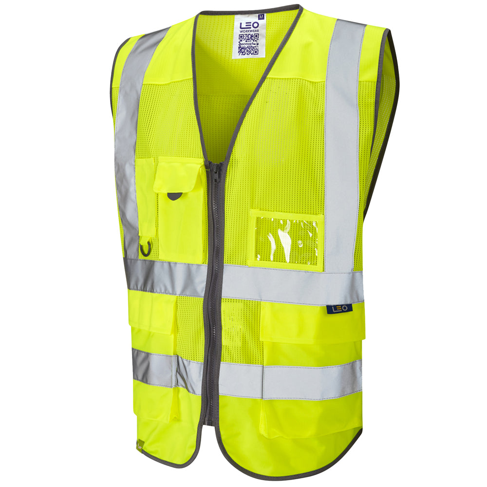 Leo Workwear COBBATON Leo EcoViz Mesh Superior Waistcoat