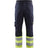 Blaklader Trousers Inherent Steel 1705 #colour_navy-blue-hi-vis-yellow