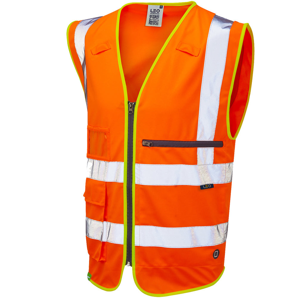 Leo Workwear FORELAND Leo EcoViz Tablet Pocket Superior Waistcoat