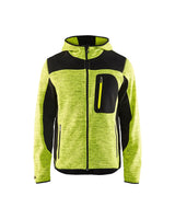 Blaklader Knitted Jacket 4930 #colour_hi-vis-yellow-black