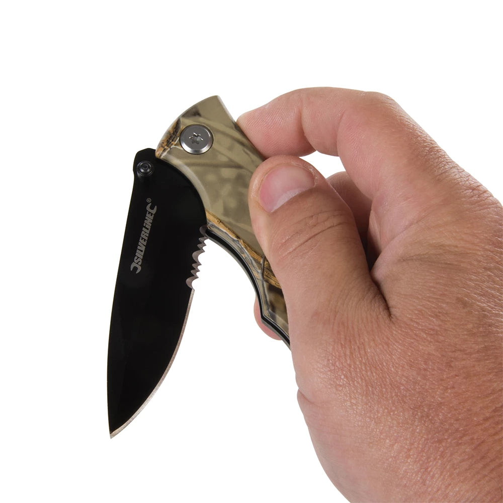 Silverline Folding Camouflage Pocket Knife