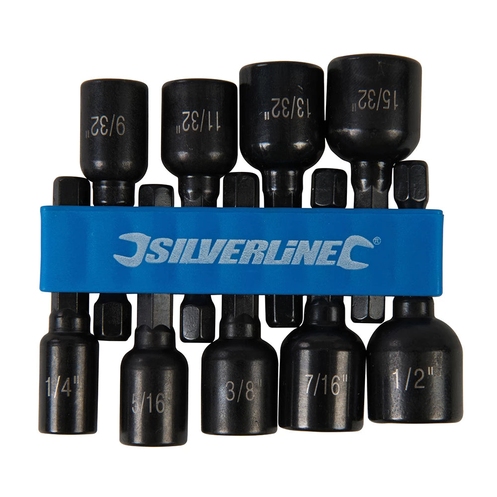 Silverline Magnetic Nut Driver Set 9Pce