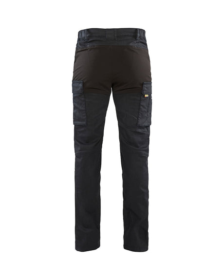 Blaklader Service Trousers Denim Stretch 1457 #colour_navy-blue-black