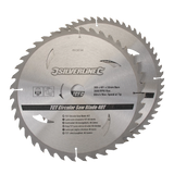 Silverline TCT Circular Saw Blades 40, 60T 2Pk