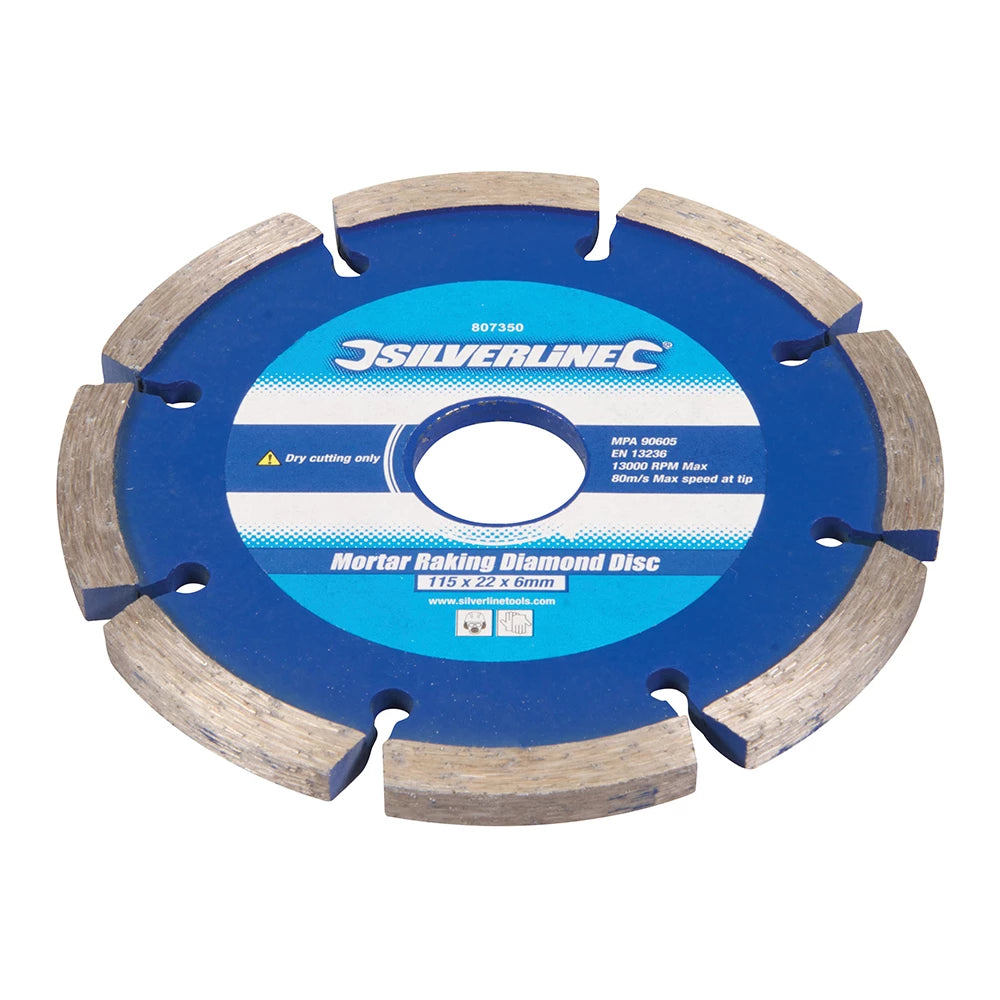 Silverline Mortar Raking Diamond Blade 2Pk